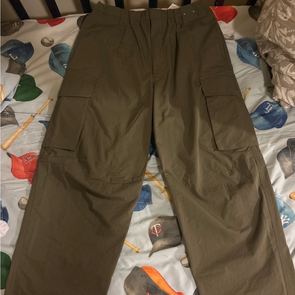 Wide Fit Parachute Cargo Pants - Picture 3 of 6